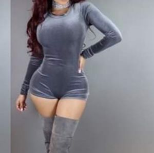 One piece gray romper